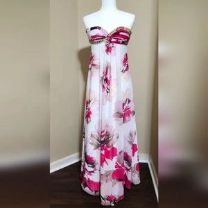 BEAUTIFUL FLORAL CACHE DRESS